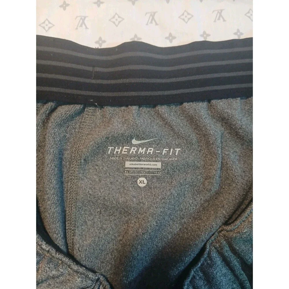 Nike Therma-FIT Joggers Mens XL Gray Grey Fleece Lined Athletic Pants